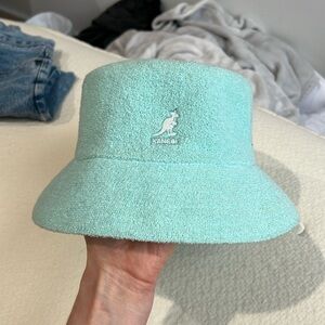 Super Fun Teal Terry Cloth Kangol Bucket Hat